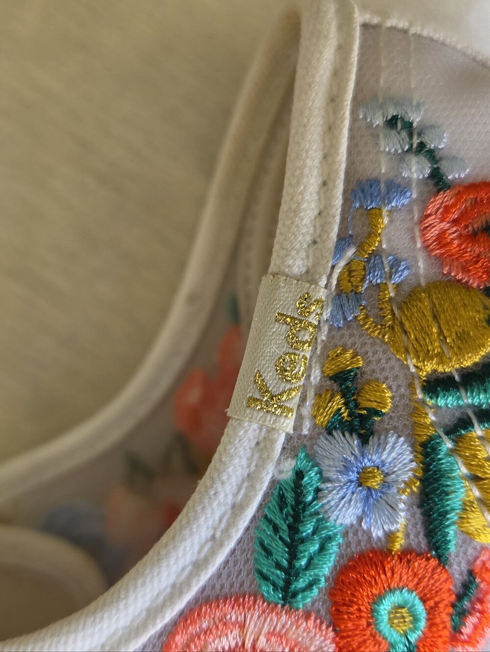 Keds x Rifle Paper Co. Triple Kick Citrus Garden Platform Sneakers Size 10 - Picture 7 of 16